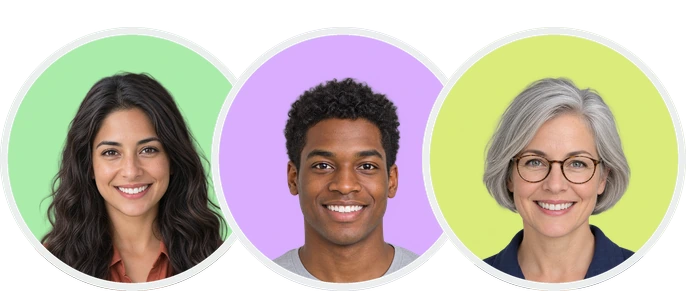 Three AvoLingo learners.